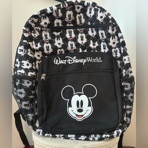 Black and White Mickey Walt Disney World Book Bag